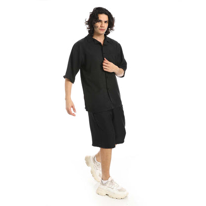 Plain Shirt & Short Set