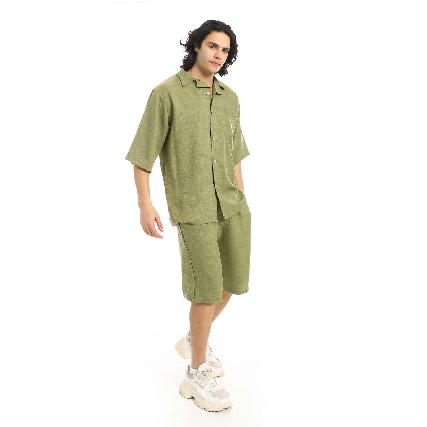 Plain Shirt & Short Set