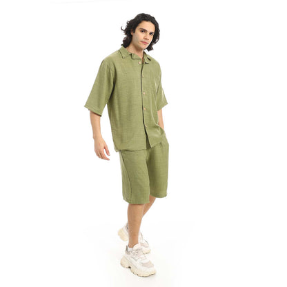 Plain Shirt & Short Set