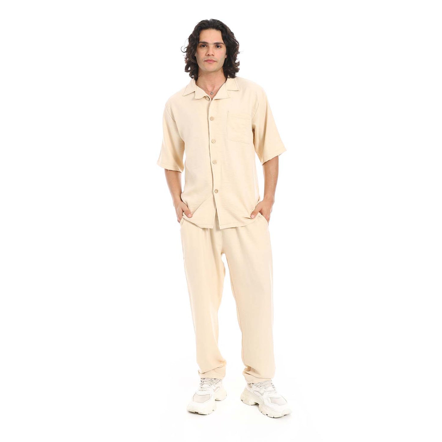 Linen Shirt & Pants Set