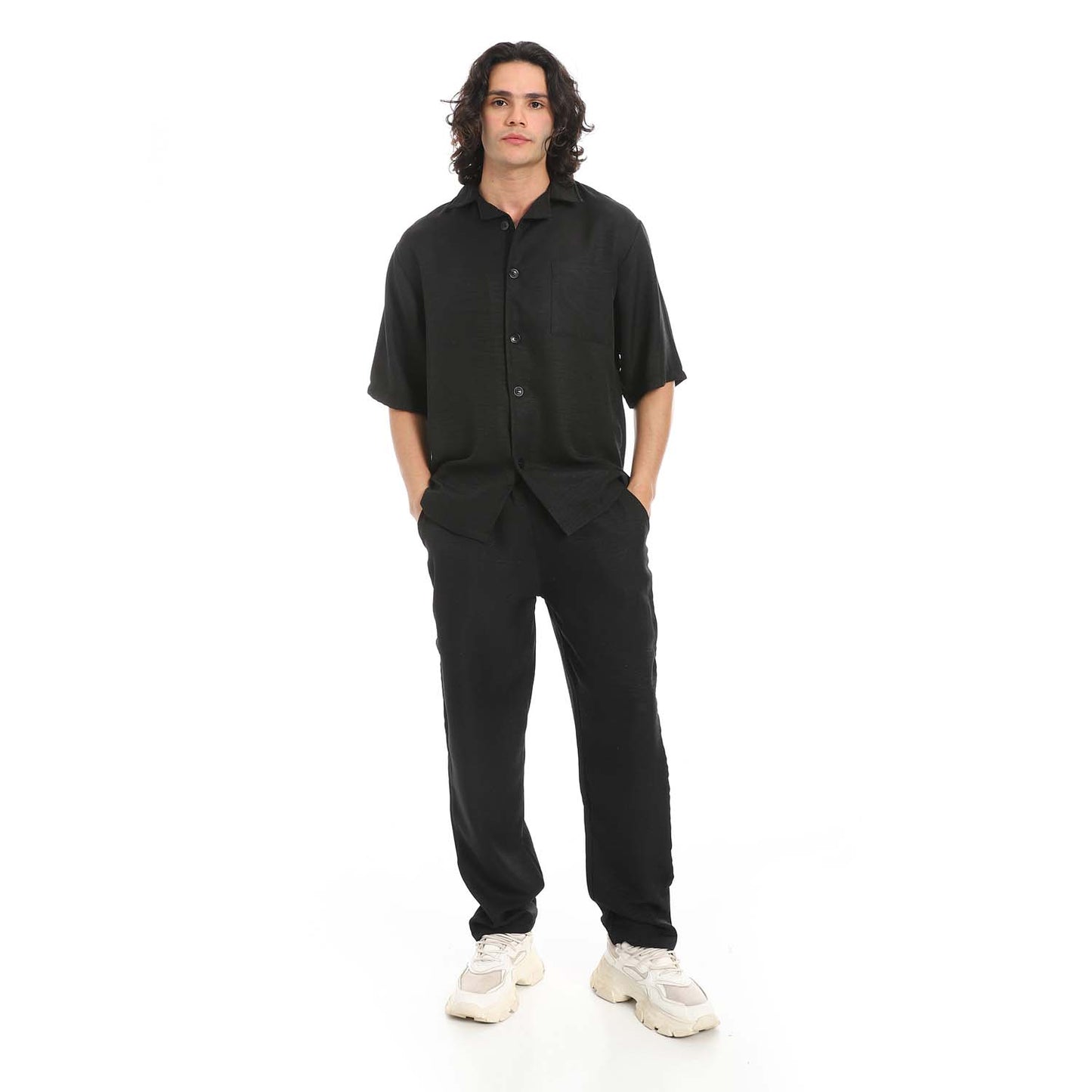 Linen Shirt & Pants Set