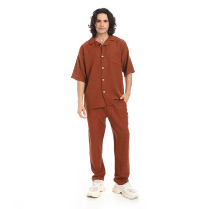 Linen Shirt & Pants Set