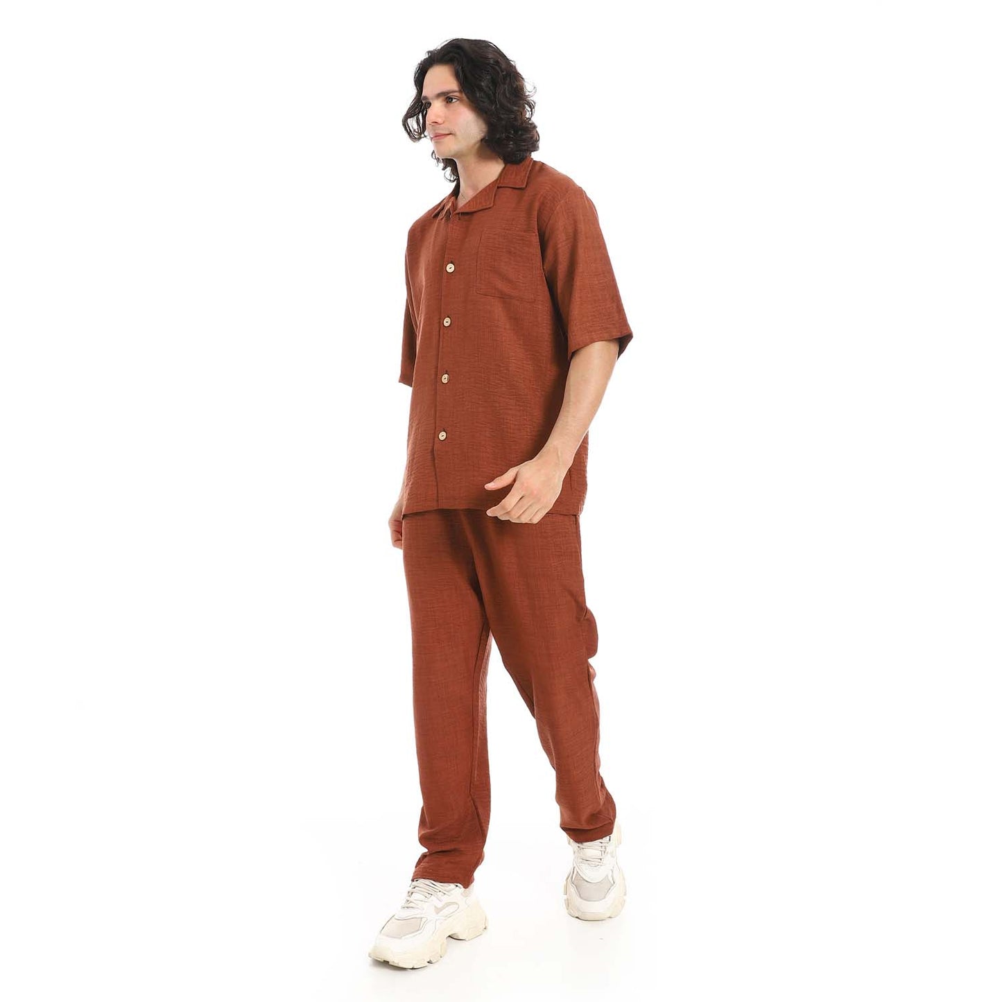 Linen Shirt & Pants Set