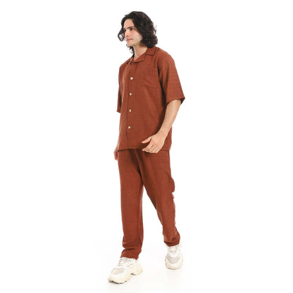 Linen Shirt & Pants Set