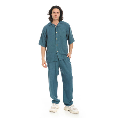 Linen Shirt & Pants Set