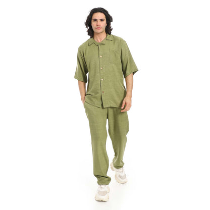 Linen Shirt & Pants Set