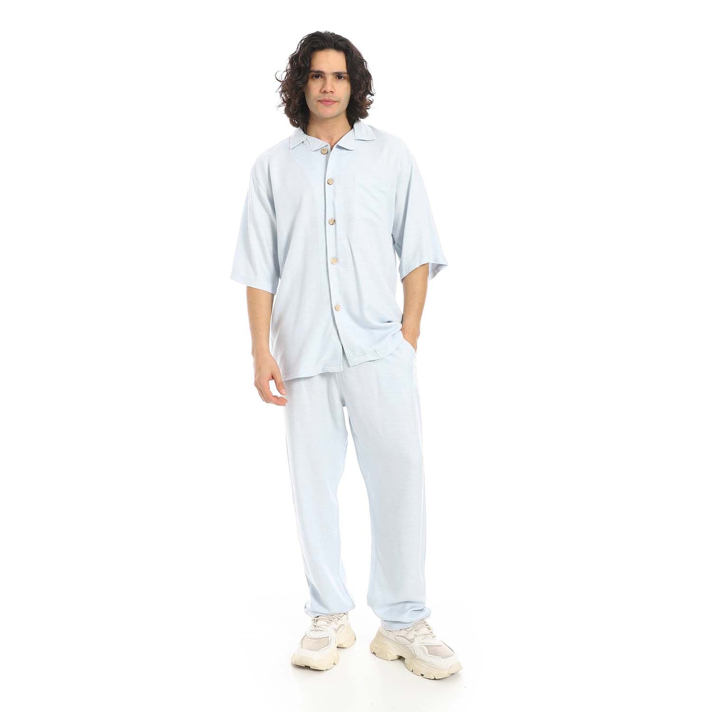 Short Sleeves Shirt & Pants Set