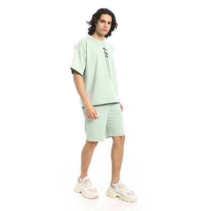 Printed T-Shirt & Shorts Set