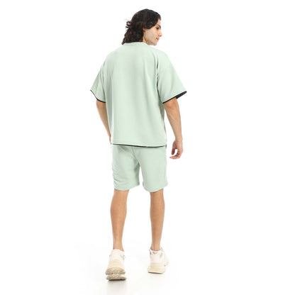 Printed T-Shirt & Shorts Set