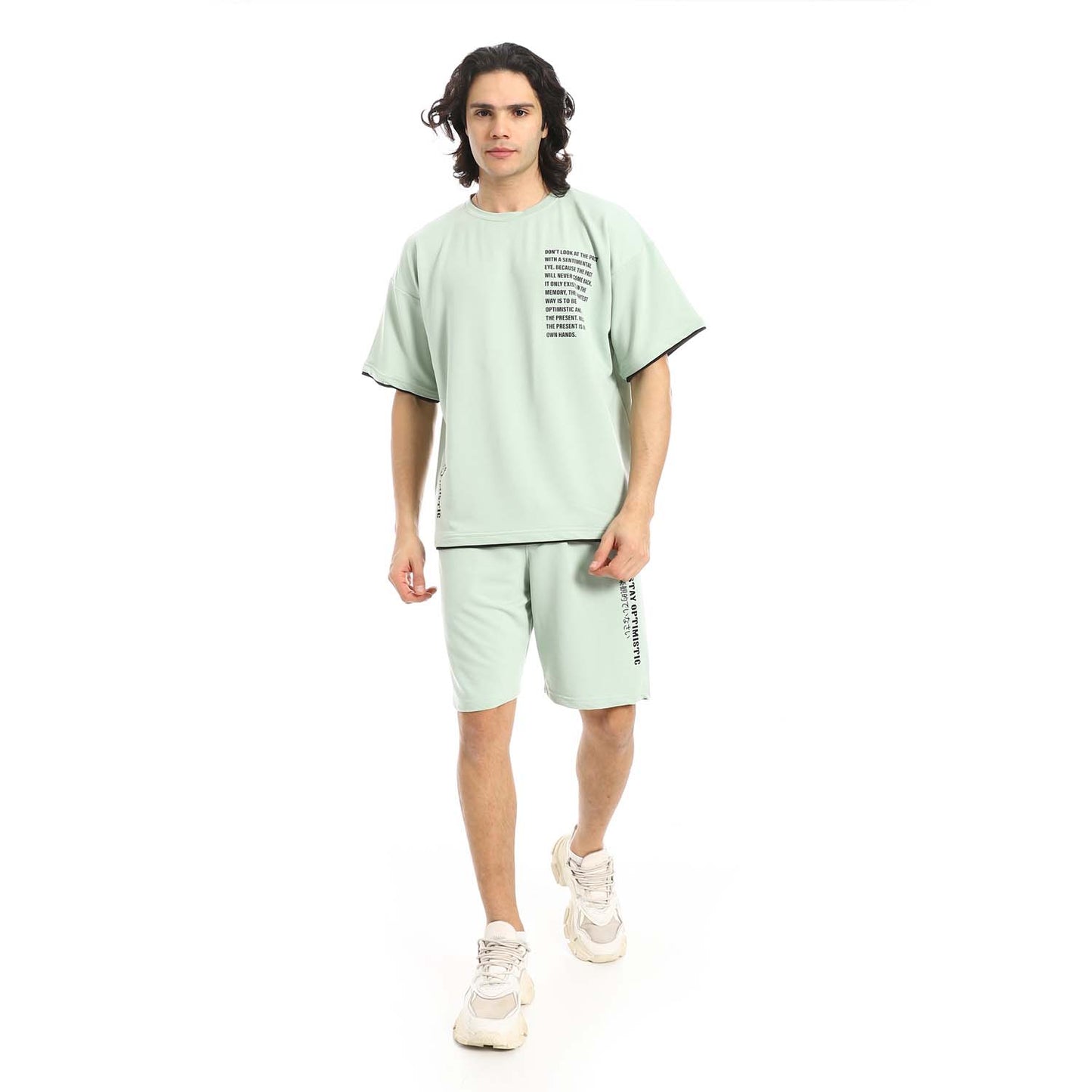 Printed T-Shirt & Shorts Set