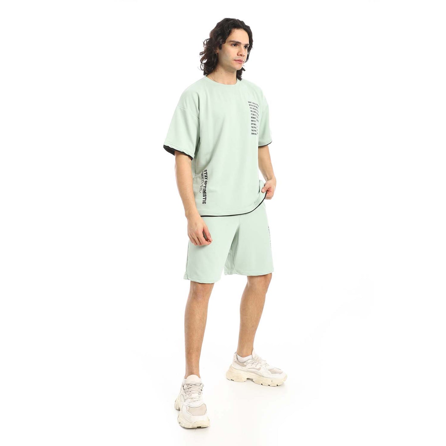 Printed T-Shirt & Shorts Set