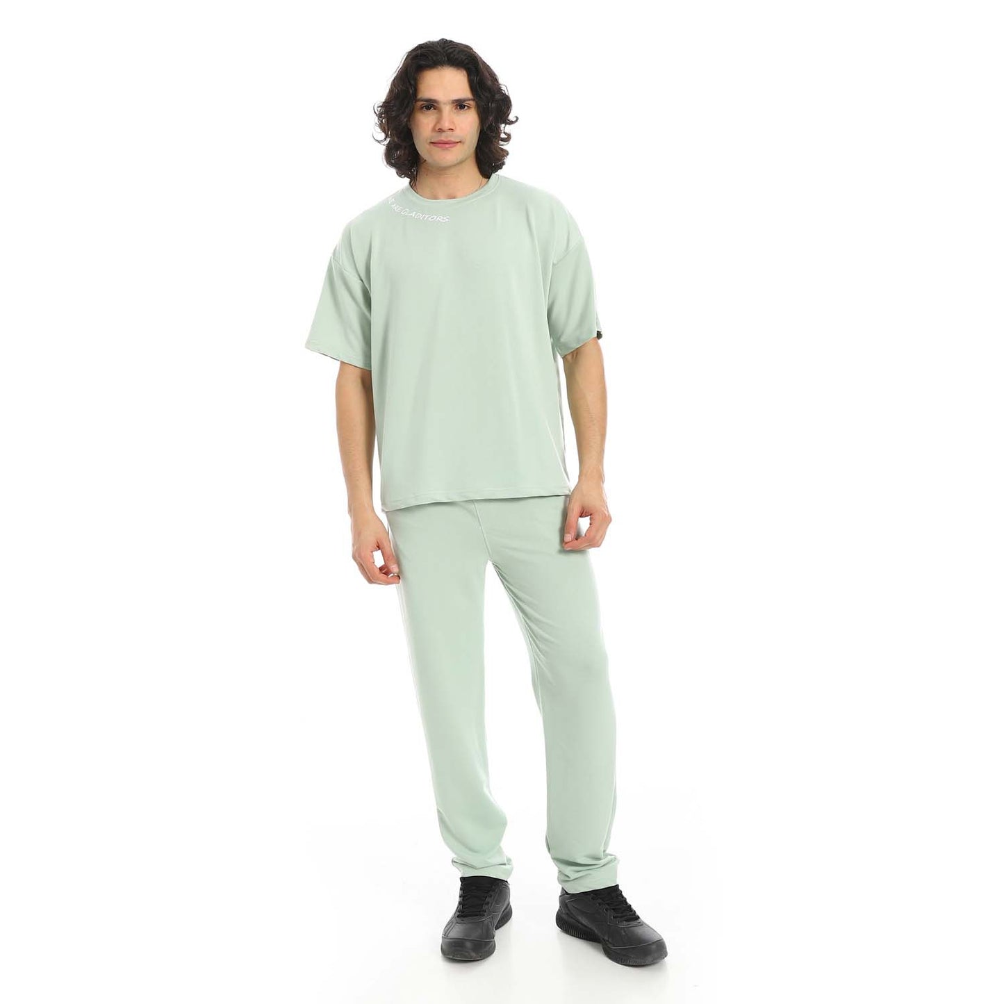 Back Printed T-Shirt & Pants Set