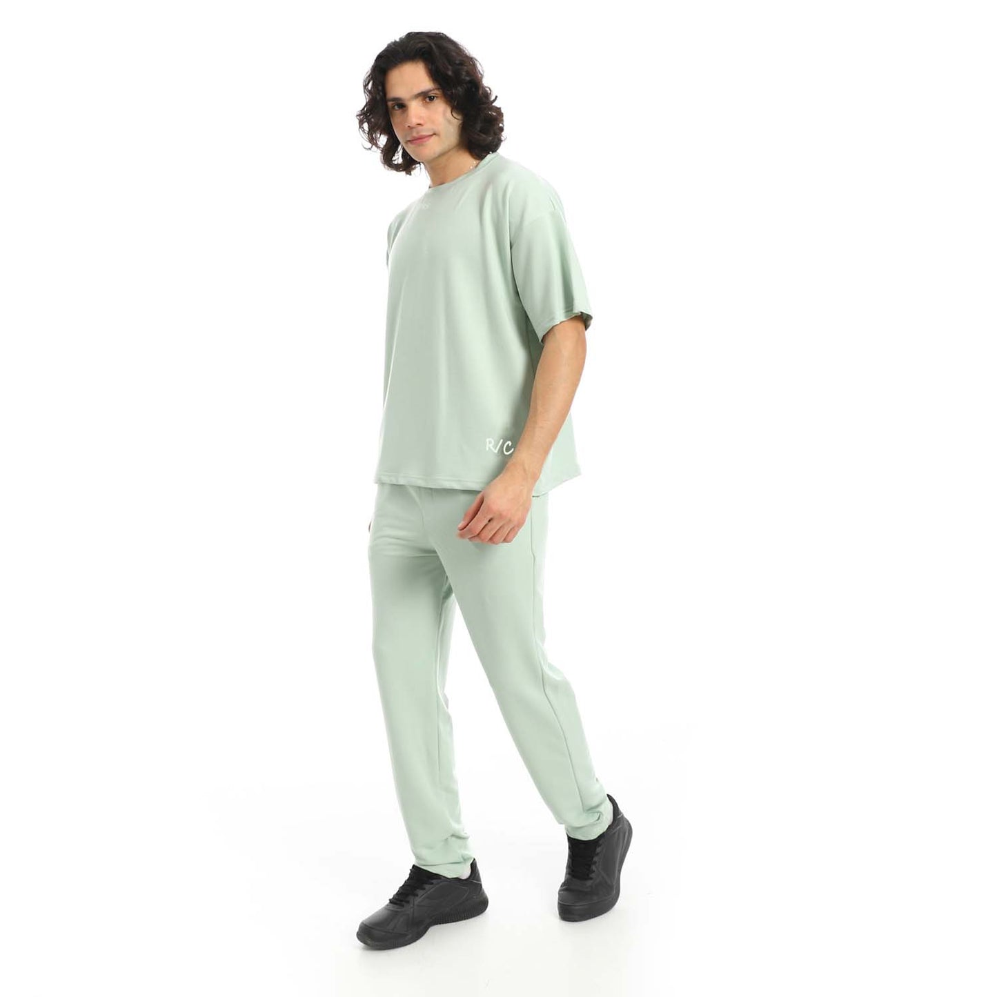 Back Printed T-Shirt & Pants Set