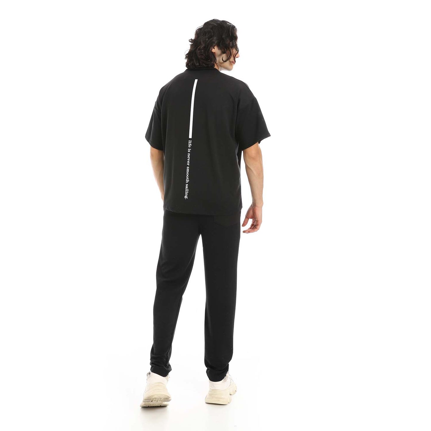 Back Printed T-Shirt & Pants Set