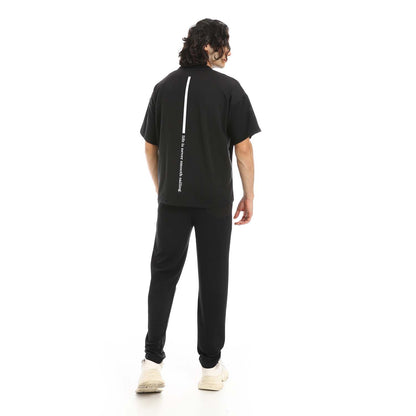 Back Printed T-Shirt & Pants Set