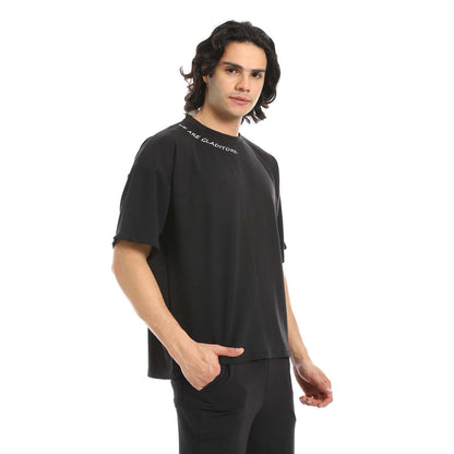 Back Printed T-Shirt & Pants Set