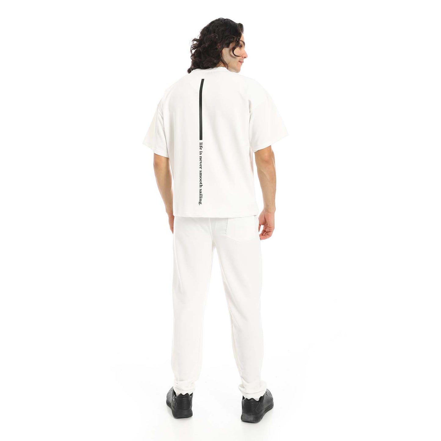 Back Printed T-Shirt & Pants Set