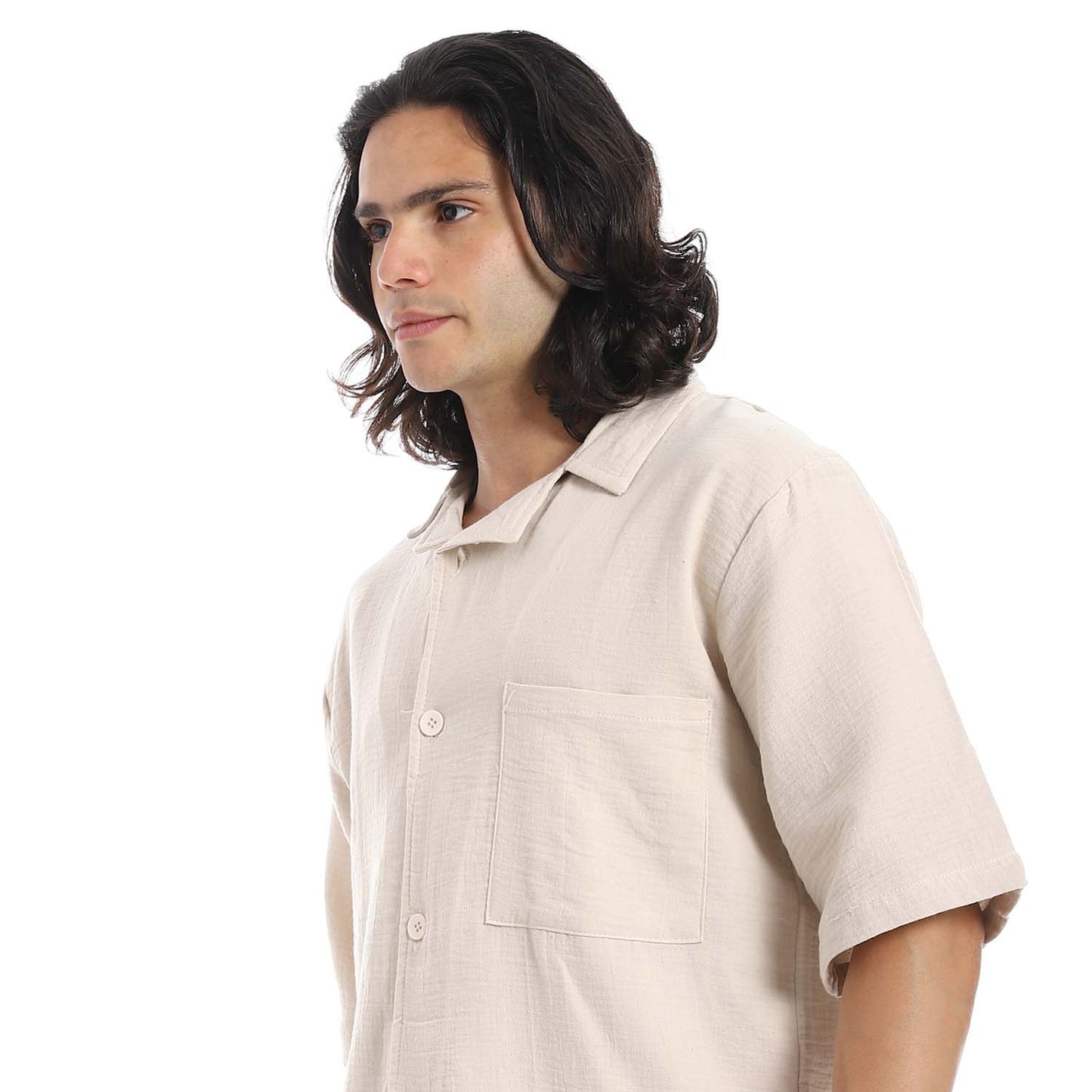 Heavy Linen Shirt & Pant Set - طقم كتان ثقيل مكون من قميص وبنطلون