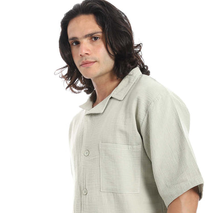 Heavy Linen Shirt & Pant Set - طقم كتان ثقيل مكون من قميص وبنطلون