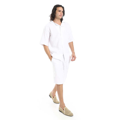 Heavy Linen Shirt & Short Active Set