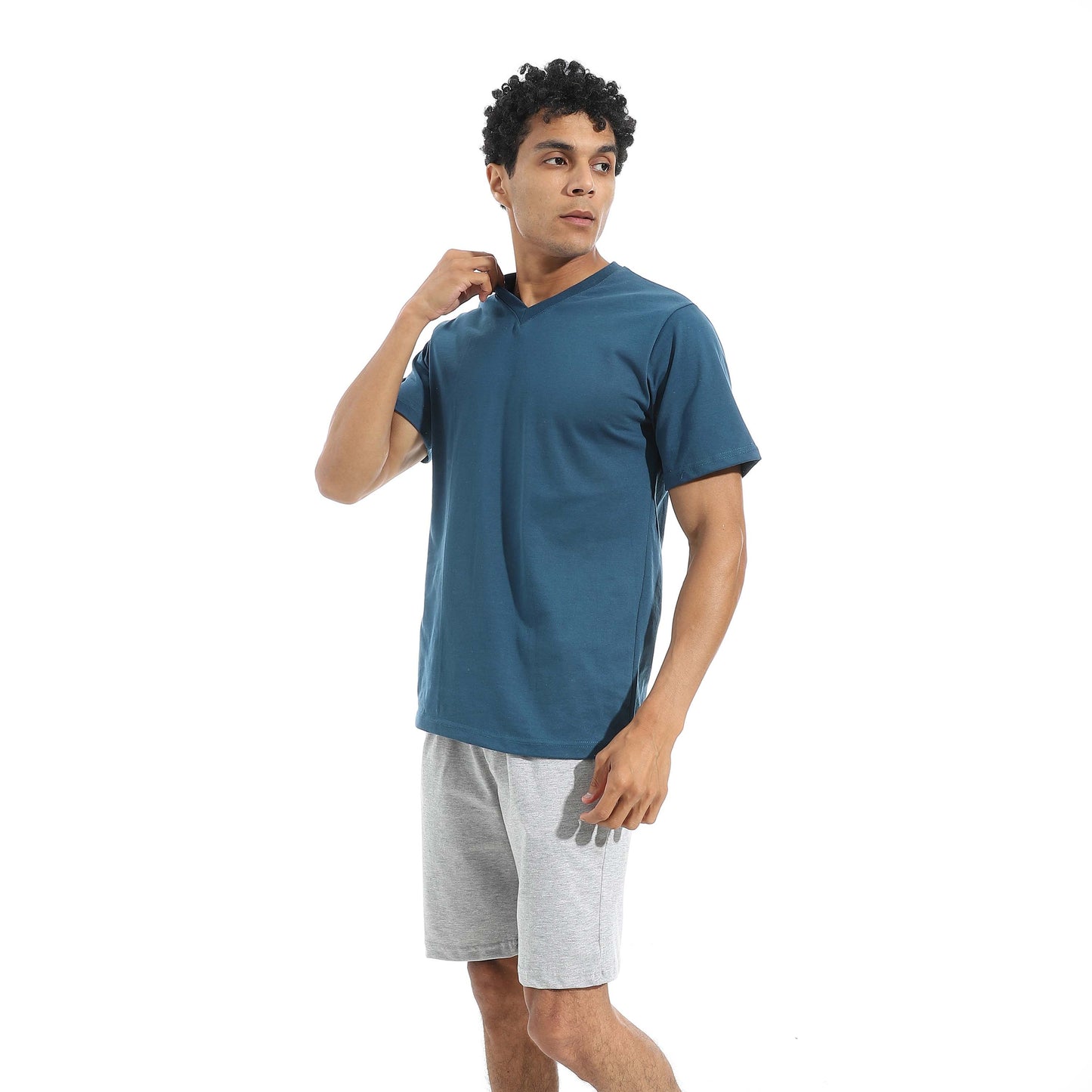 Plain T-shirt & Short Pajama Set