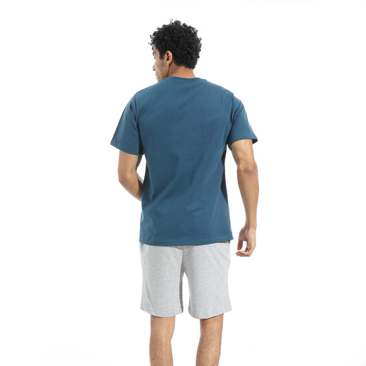 Plain T-shirt & Short Pajama Set