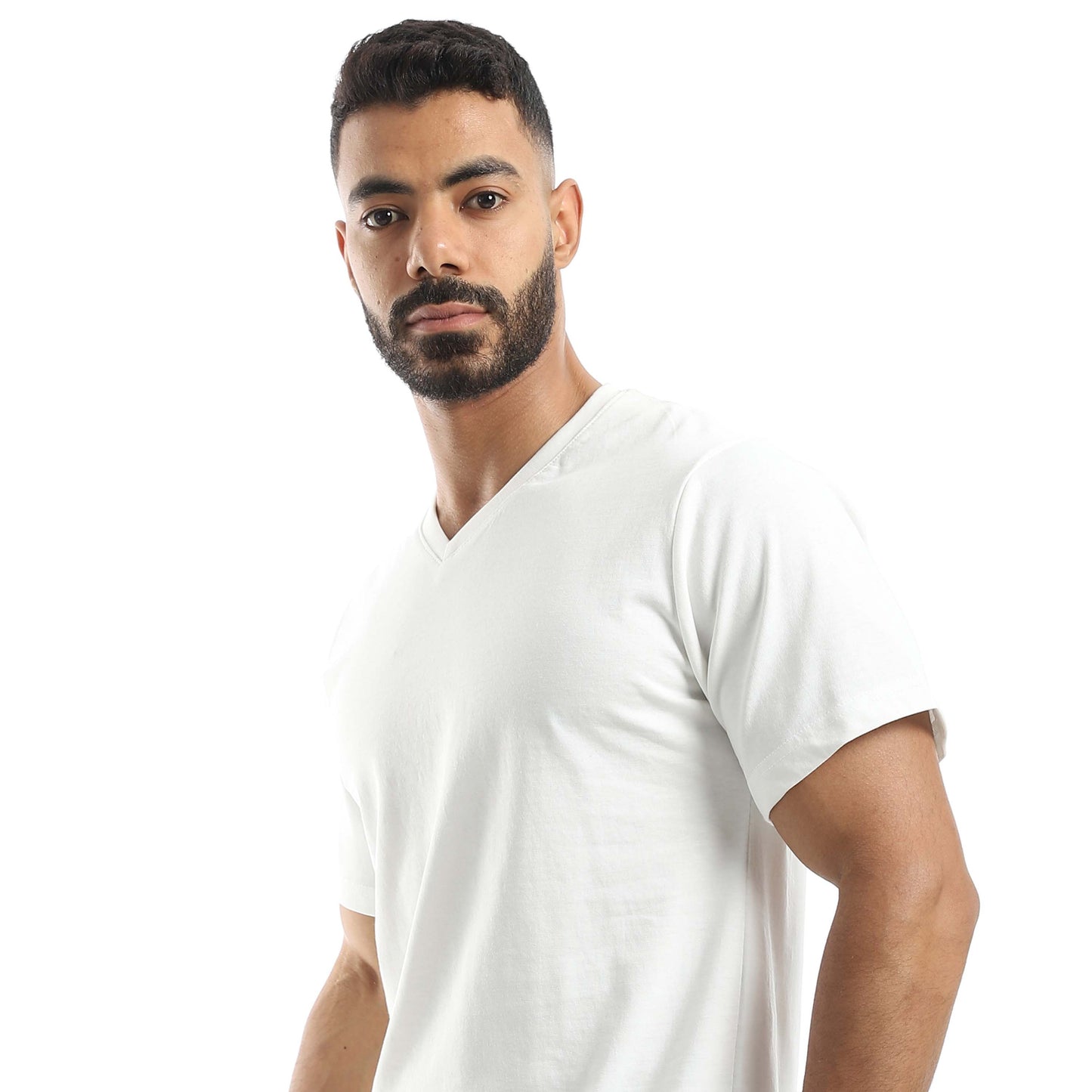 Solid T-shirt & Short Pajama - بيجامة مكونة من تي شيرت وشورت سادة