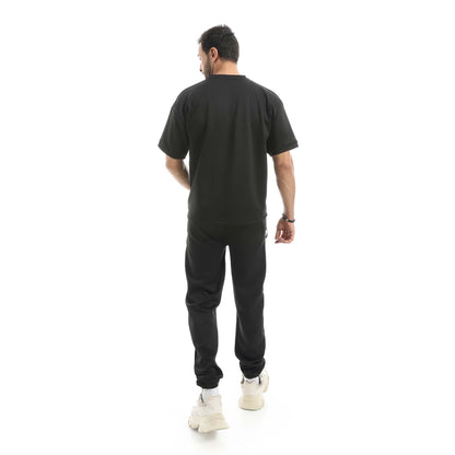 Set Of Oversize Bracelet T-Shirt And Zipper Pants
