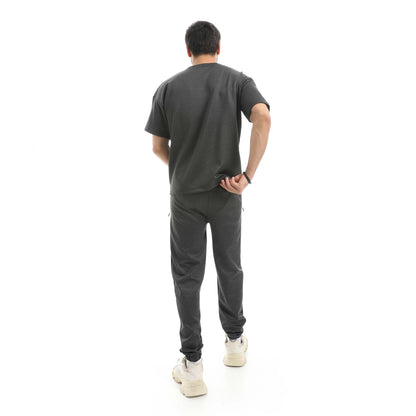 Set Of Oversize Bracelet T-Shirt And Zipper Pants