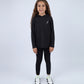 Black Vivid Long-Sleeve Hoodie for Girls