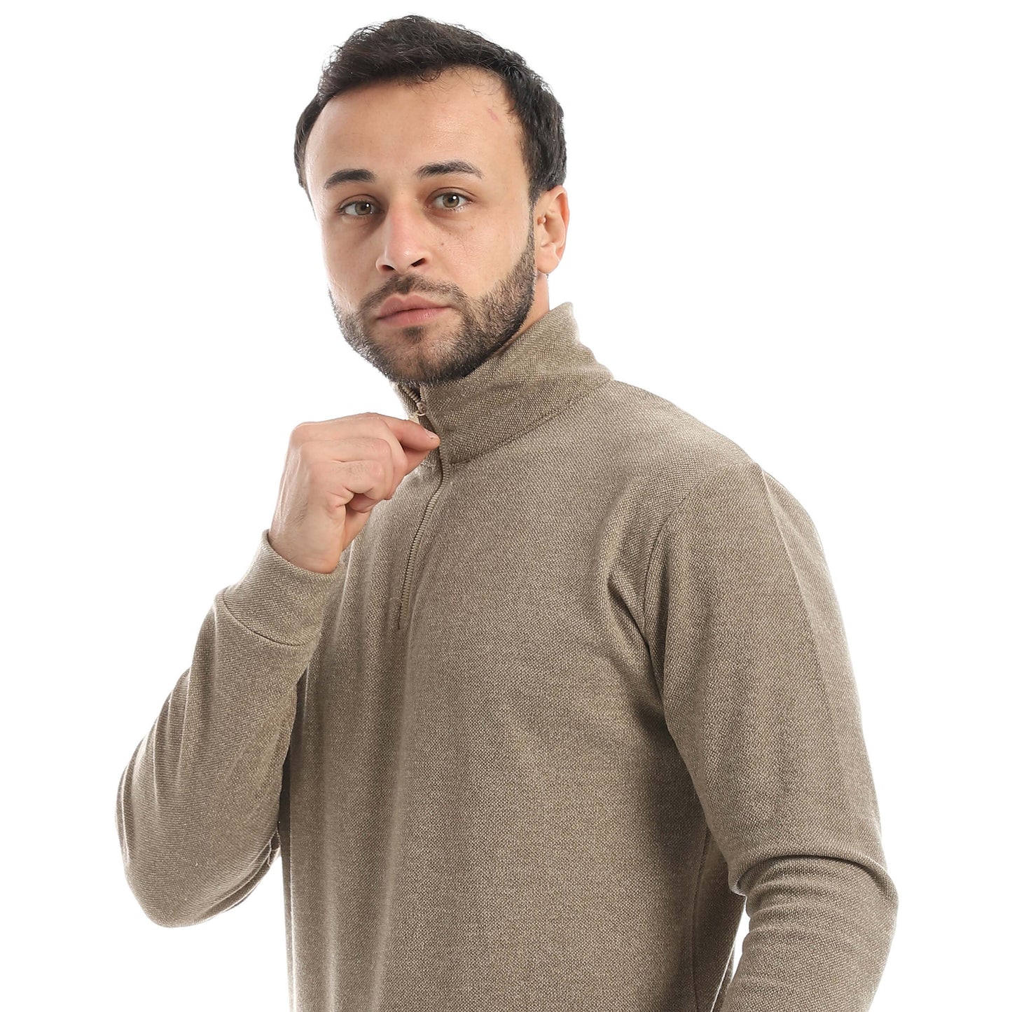 Half Zipper Pajama with Knitted Pants