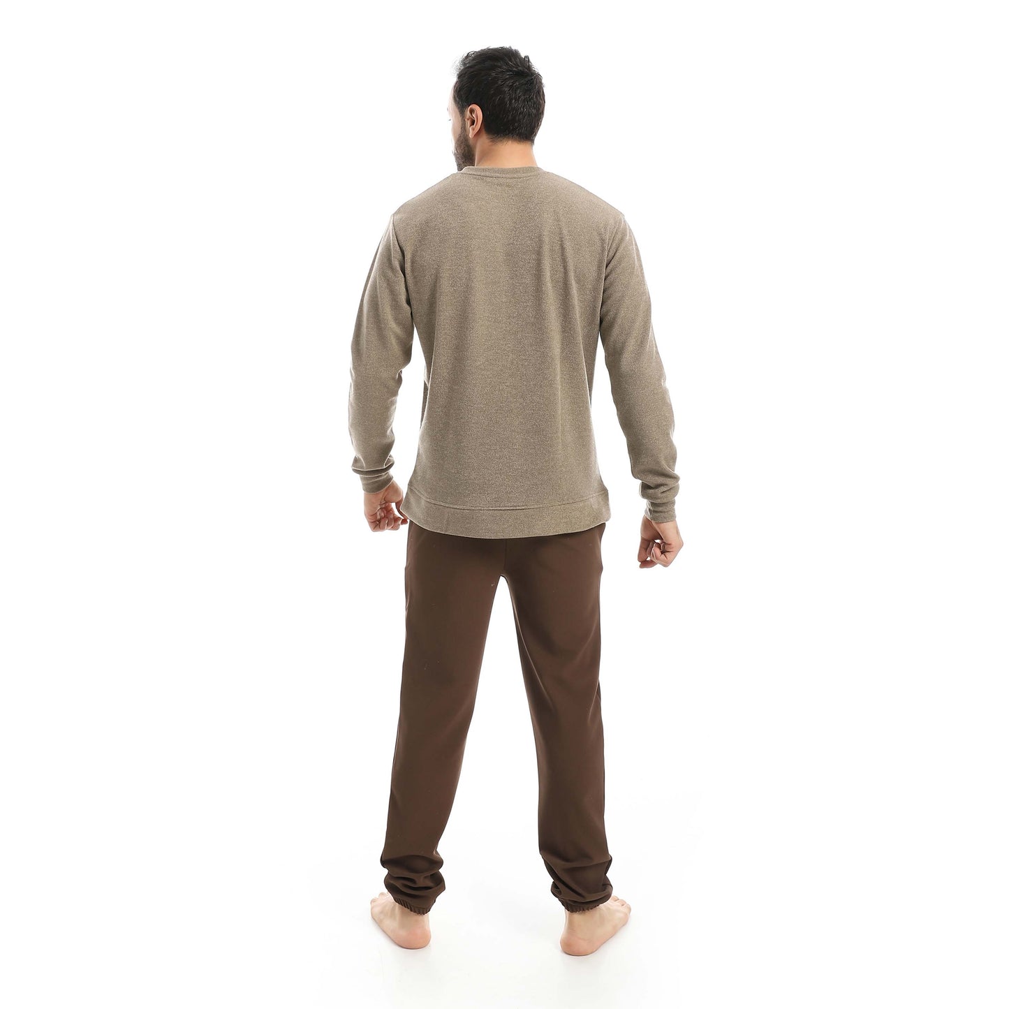 V-Neck Pajama with Plain Pants