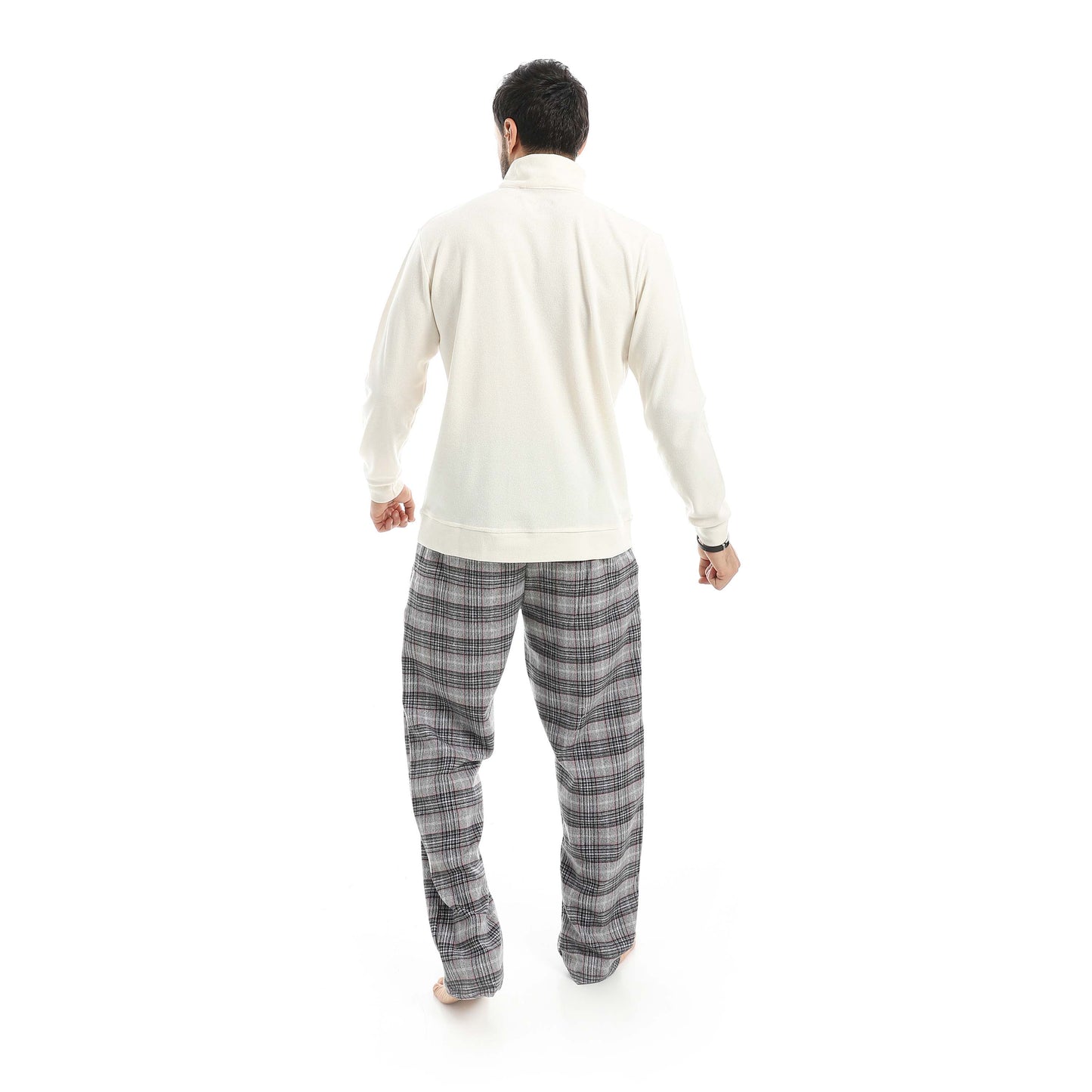 High Neck Pajama with Checked Pants