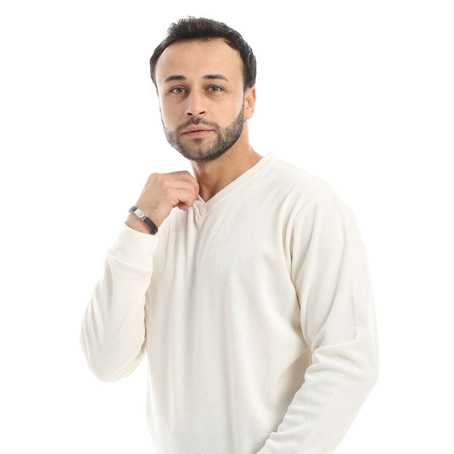 V-Neck Pajama with Checked Pants