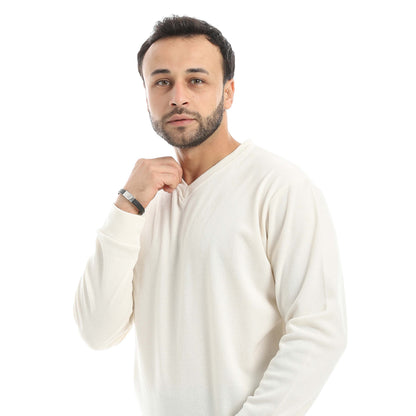 V-Neck Pajama with Checked Pants