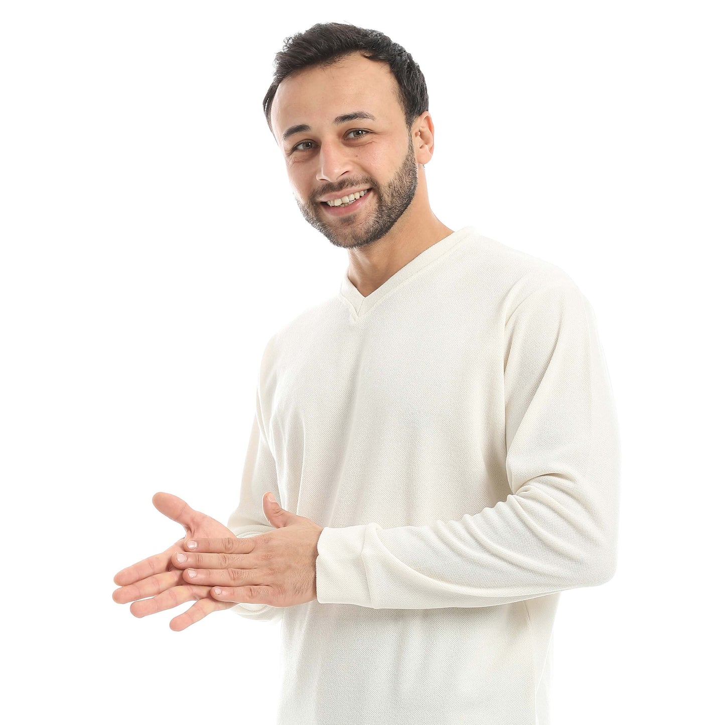 V-Neck Pajama with Checked Pants