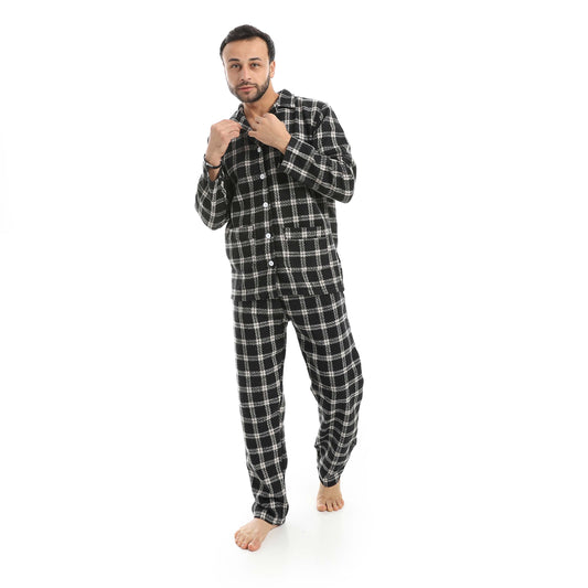 Black Classic Checkered Pajama