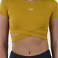 Twisted Short Sleeves Crop Top