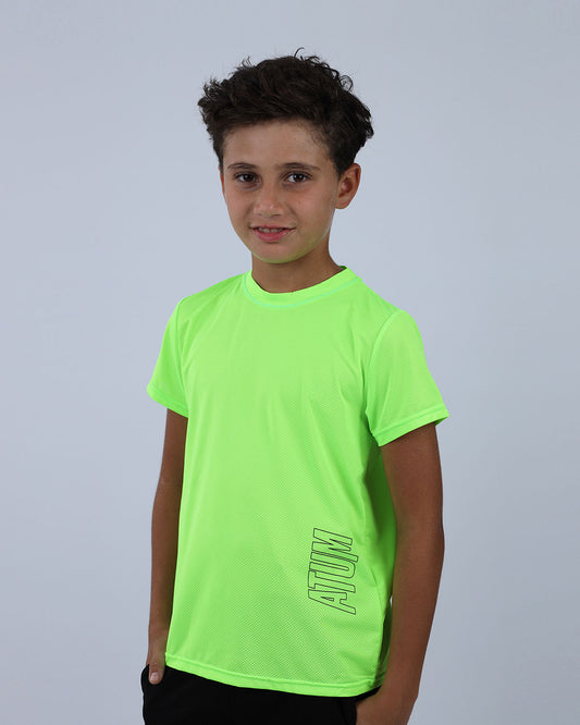 Green Speed Training Sports T-Shirt for Teen Boys