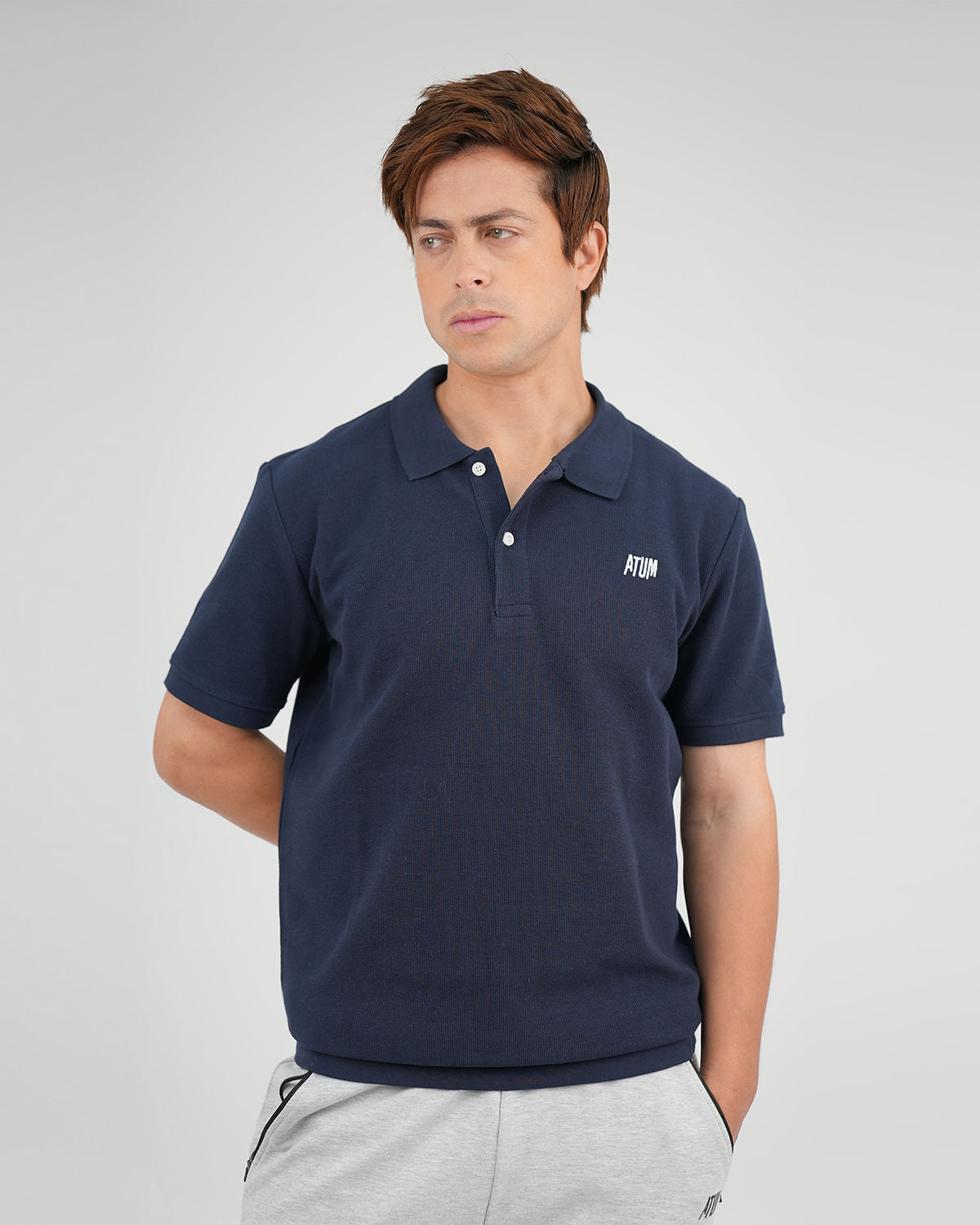 ATUM| Regular Fit Men's Polo T-Shirt - Navy