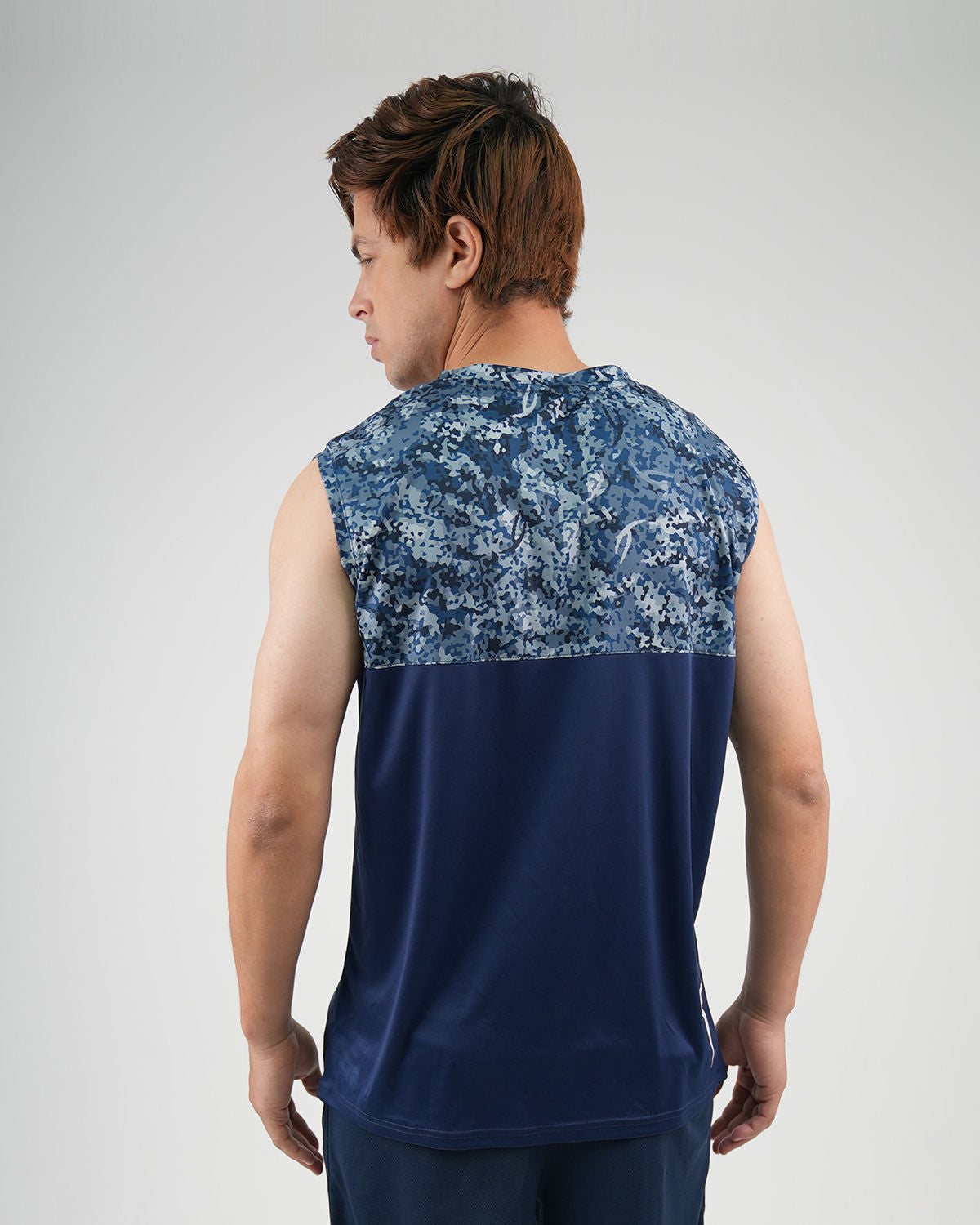 ATUM| Hi-Dri Cut-Off Men's Tank - Navy