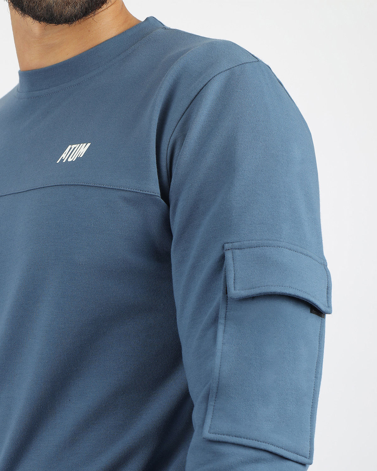 Steel Blue Long-Sleeve T-Shirt