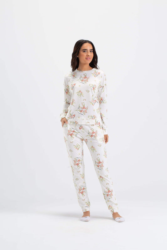 Carina All Over Floral Print Pyjama Set