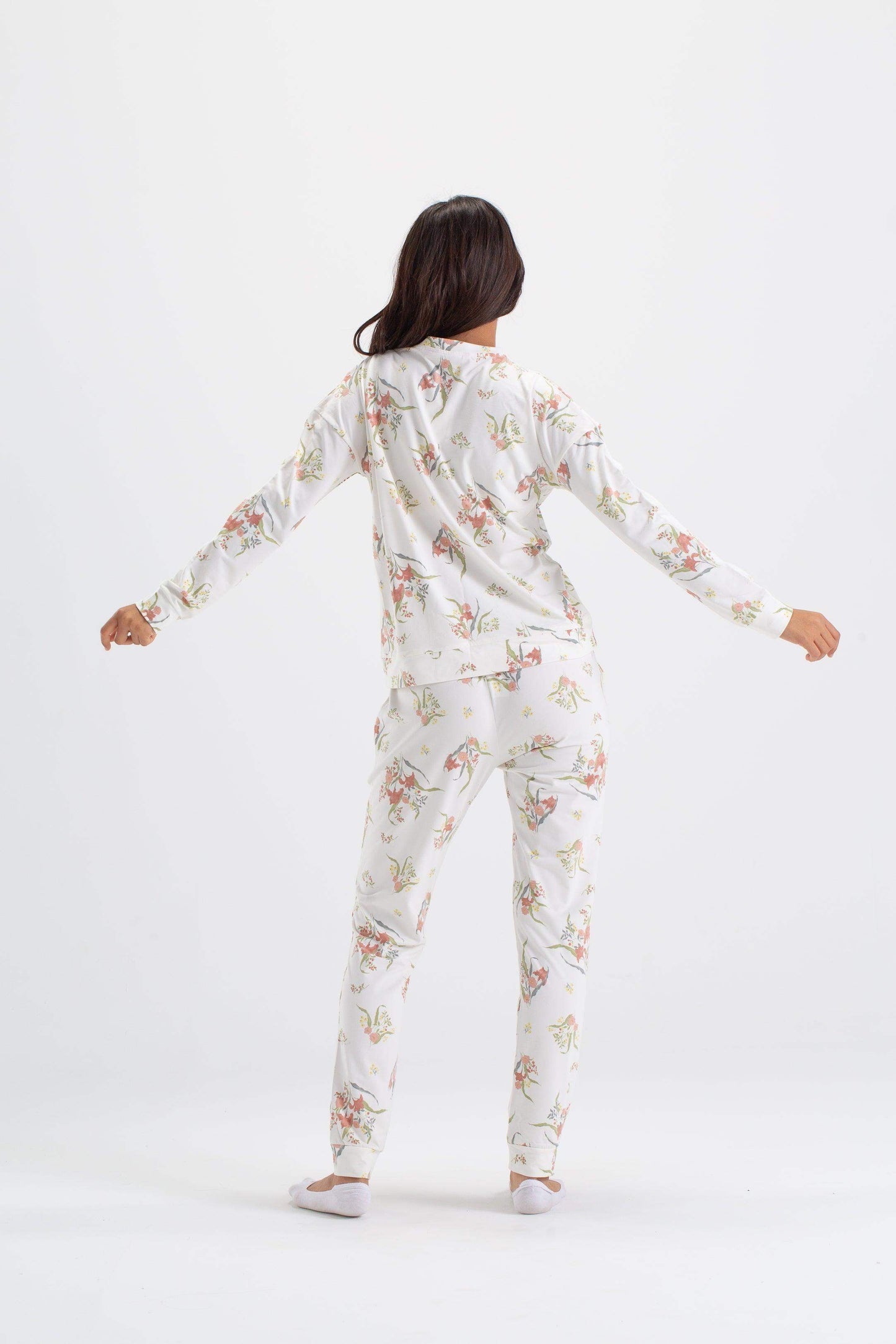 Carina All Over Floral Print Pyjama Set