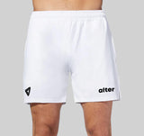 Alter White Basic Sports Short