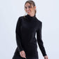 Carina Asymmetrical Black Pullover