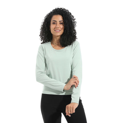 Single Lycra Wide Neck Basic Top