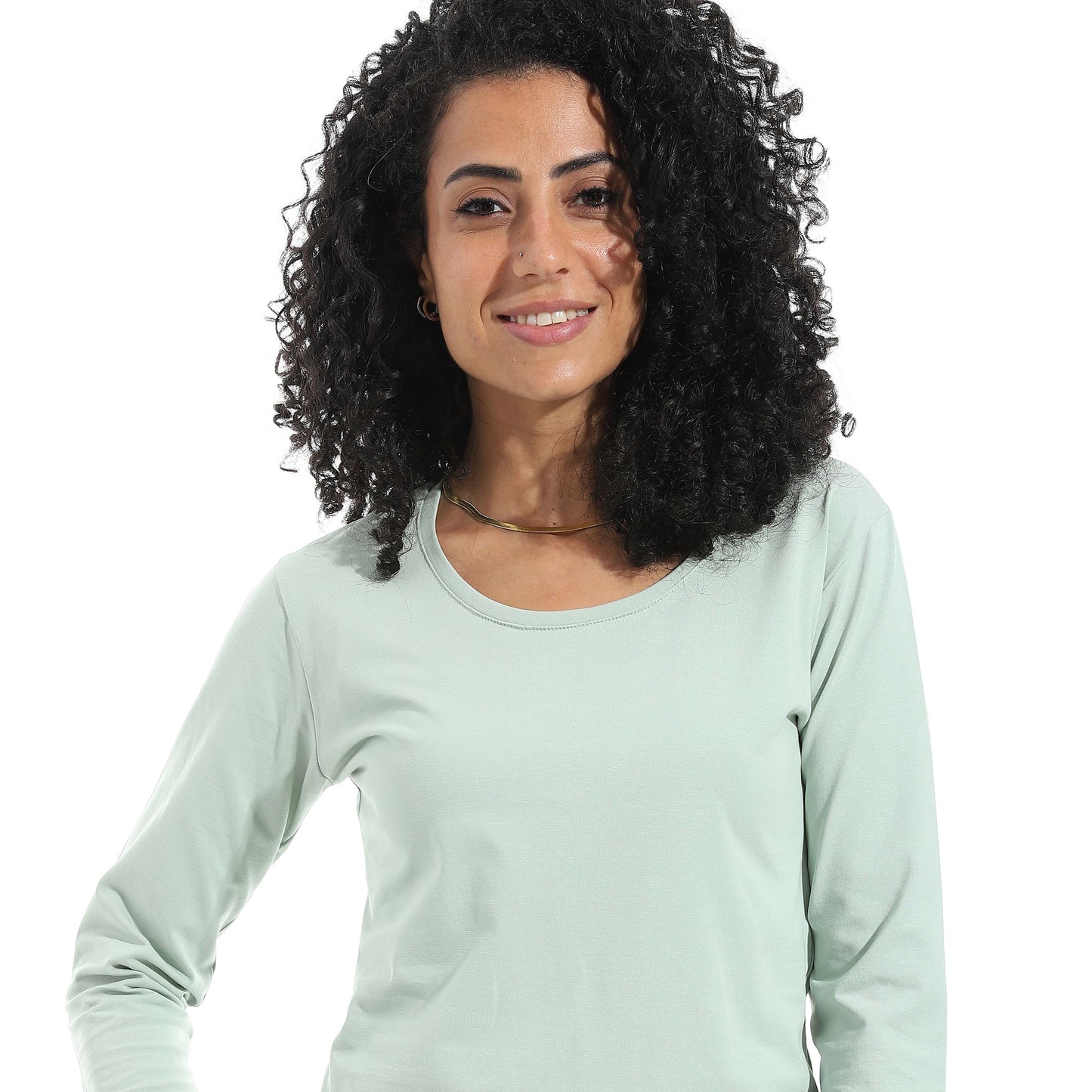 Single Lycra Wide Neck Basic Top
