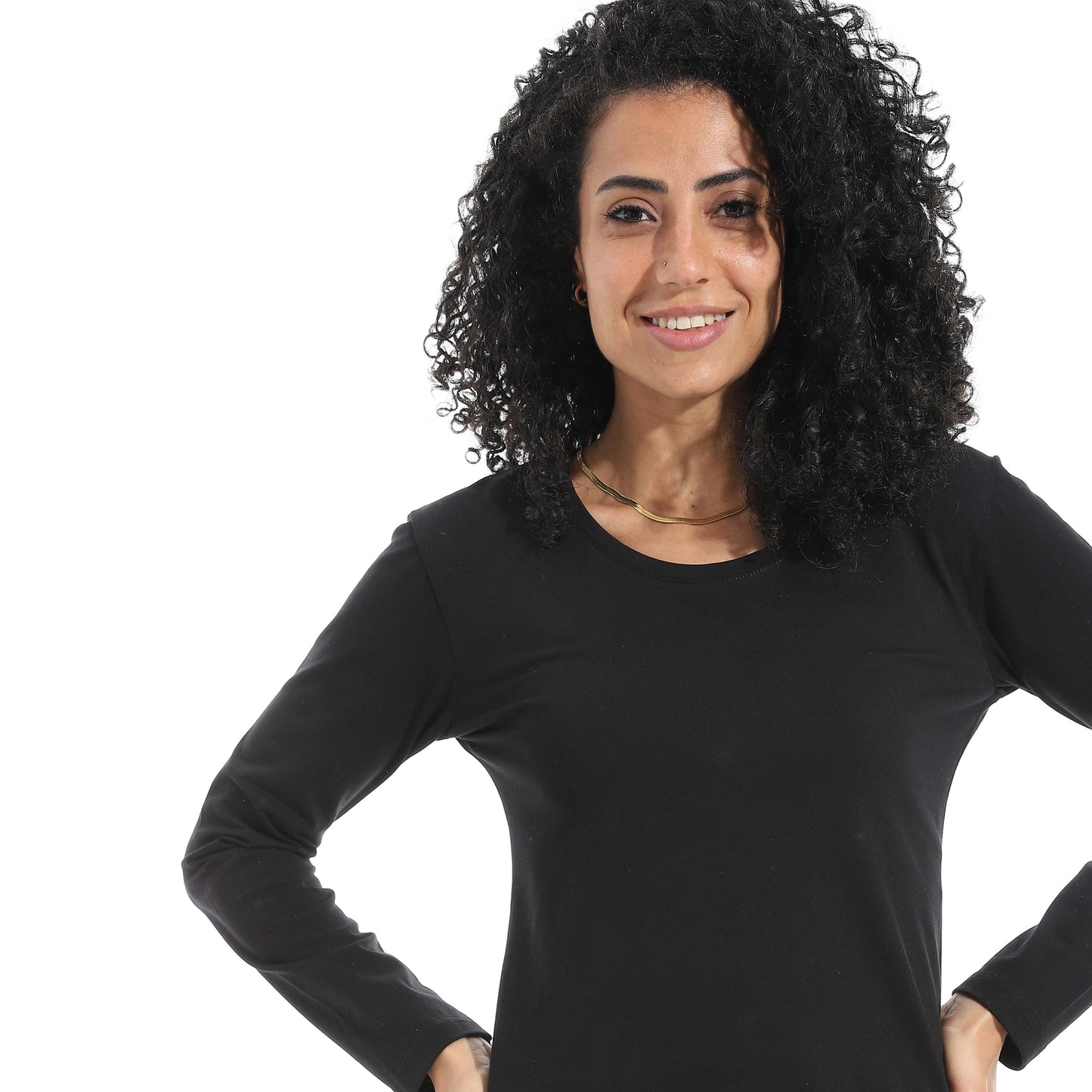 Single Lycra Wide Neck Basic Top