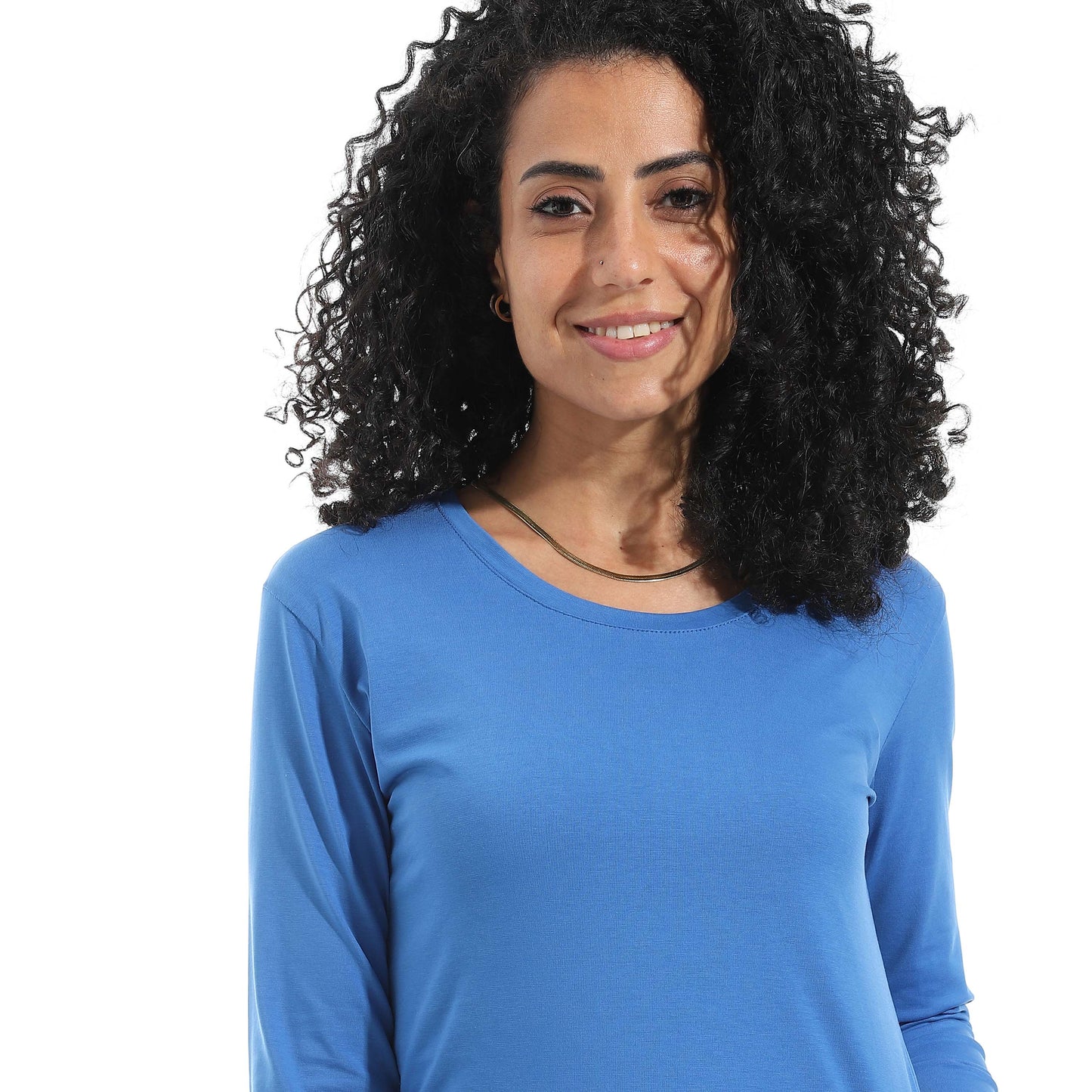 Single Lycra Wide Neck Basic Top